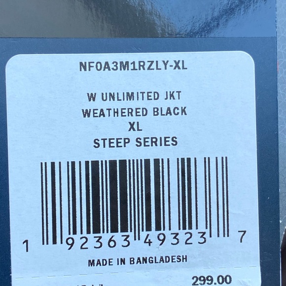 NORTH FACE UNLIMITED JACKET STEEP SERIES XL BLACK - Picture 9 of 13